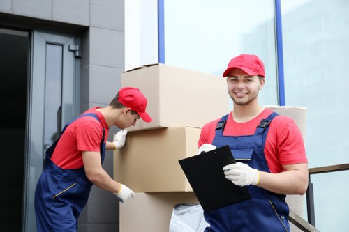 Careful handling of household furniture during a Harringay move