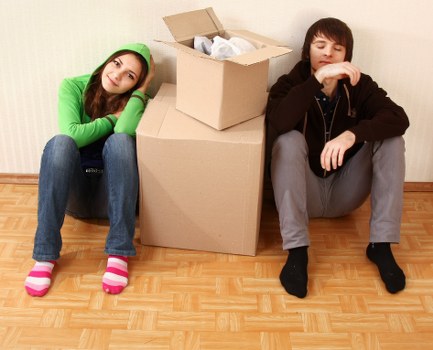 A moving team handling furniture during a Harringay house move